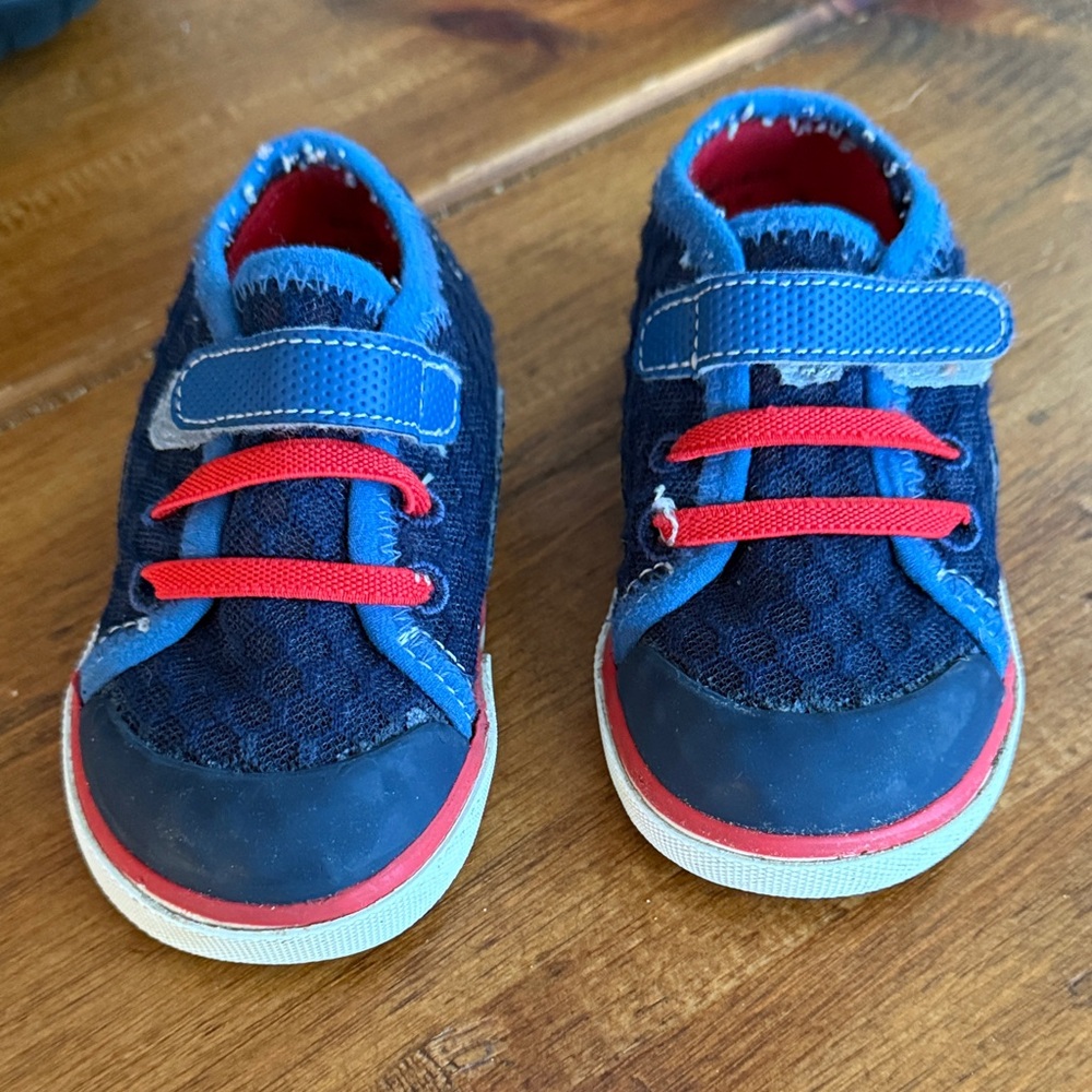 See Kai Run Blue and Red Kids Sneakers